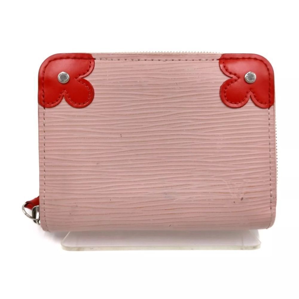 Louis Vuitton Epi Blooming Corners Zippy Coin Purse Rose Ballerine Coquelicot